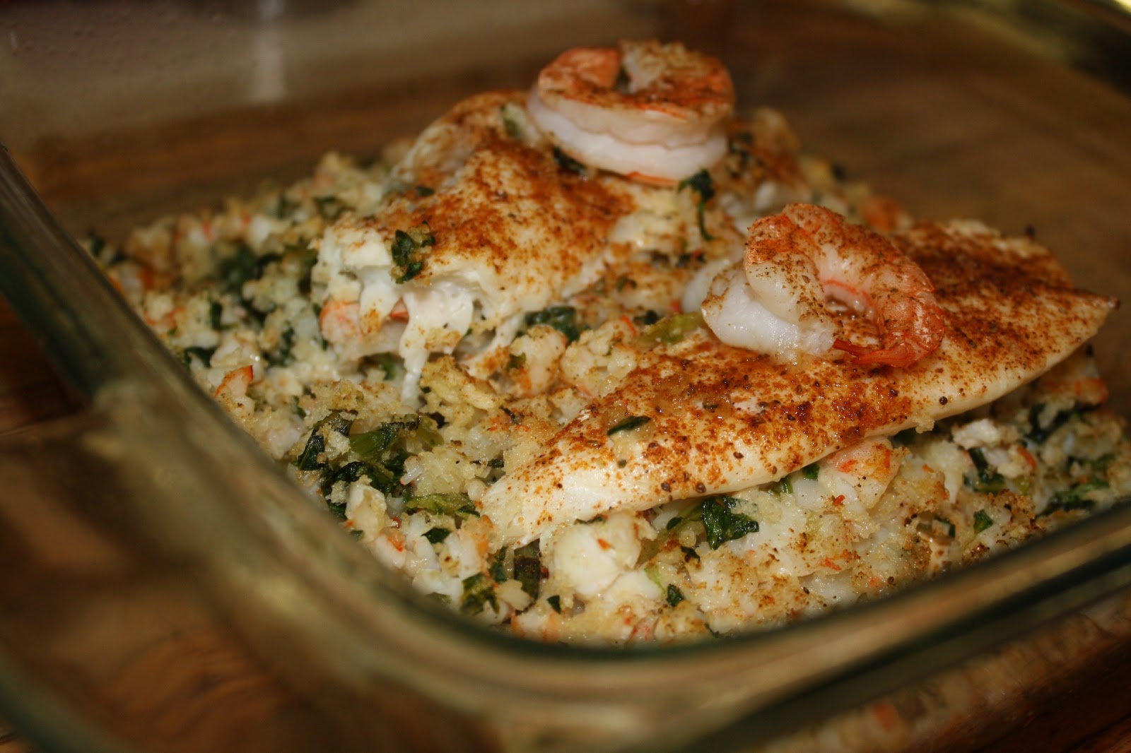 baked tilapia fish and shrimp recipes